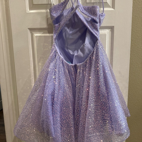 Homecoming Dress sequence lavender size 10 - Picture 1 of 8